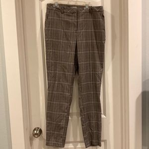 Stripped, black/white/gray dress pants